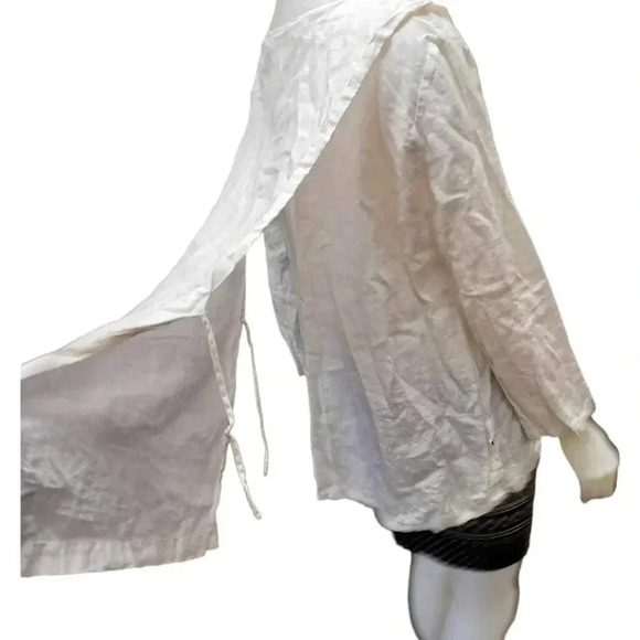 Bryn Walker 100% Linen White Tunic Top Size Small - Picture 5 of 12